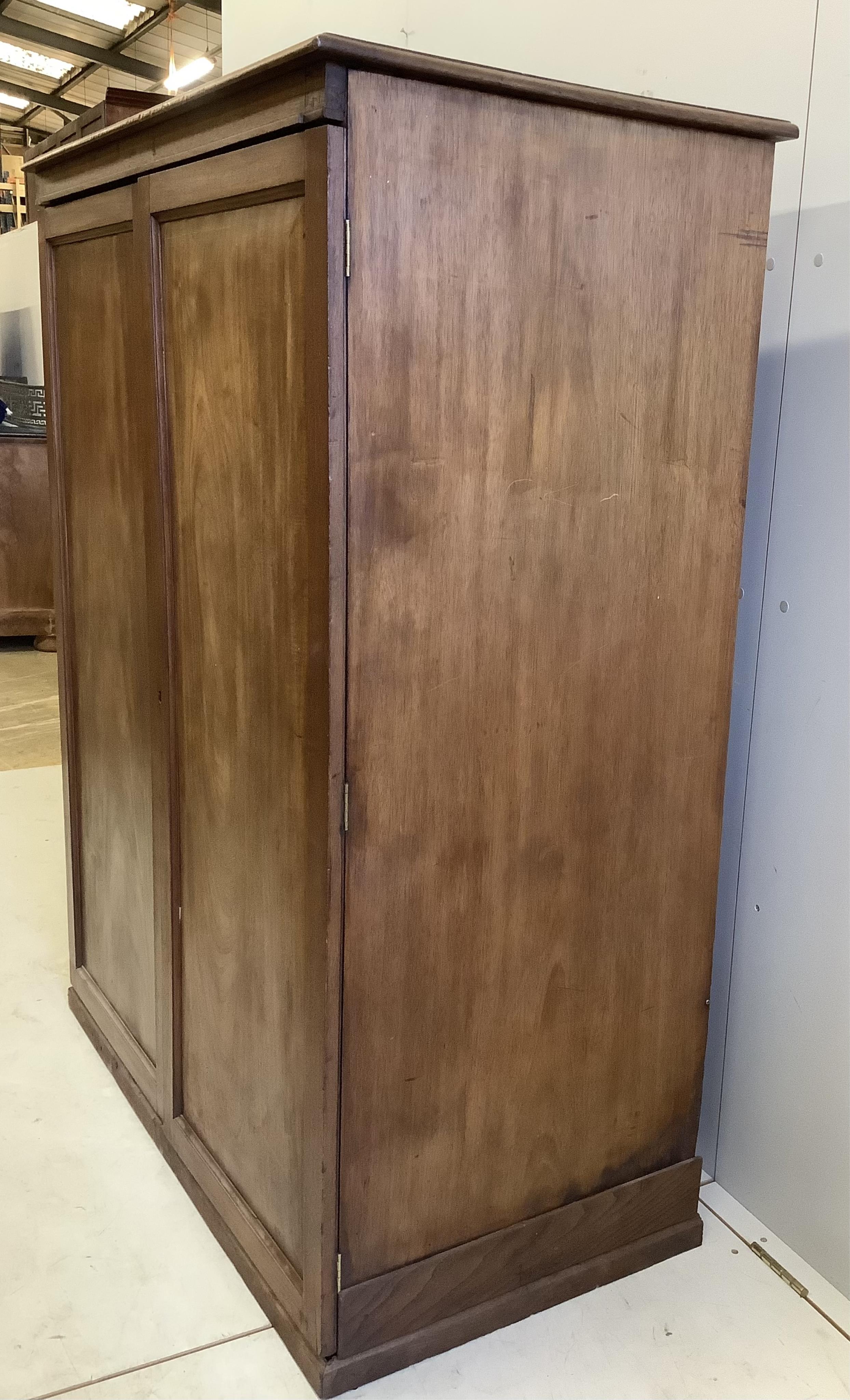 A Victorian mahogany collector's chest, width 112cm, depth 60cm, height 147cm